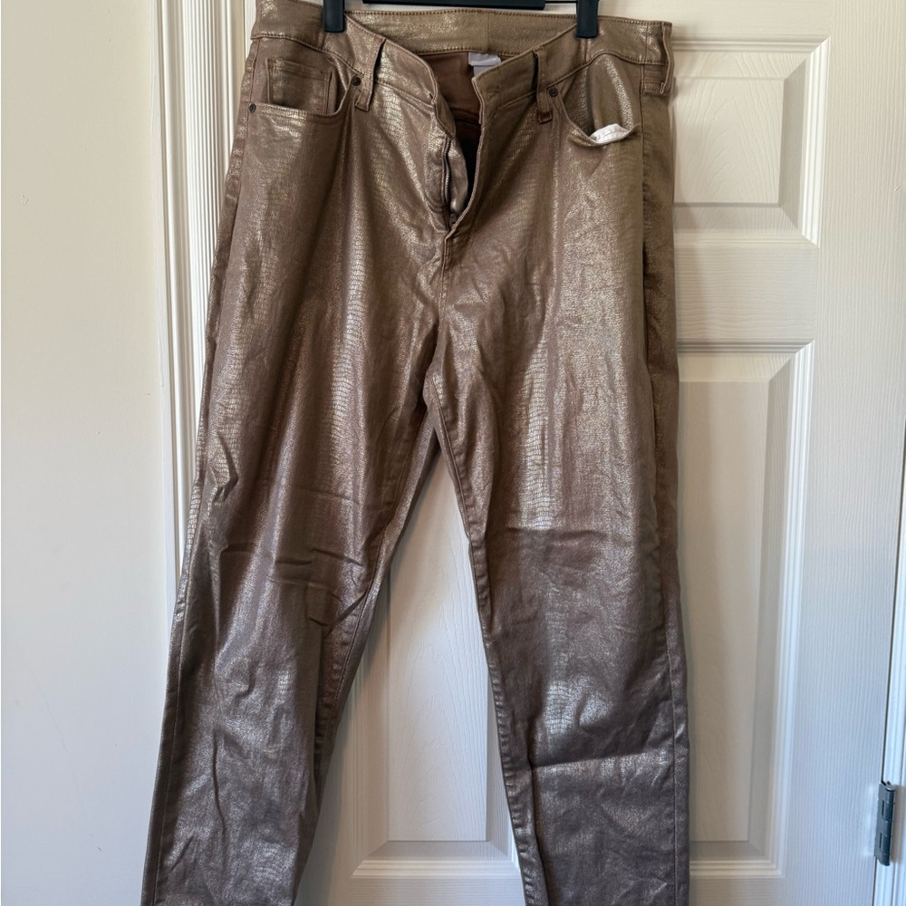 Chico's Shimmering Gold Pants